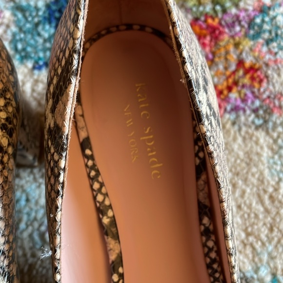 Kate Spade Kylah Snake Skin Heels.  Classic - Picture 3 of 8